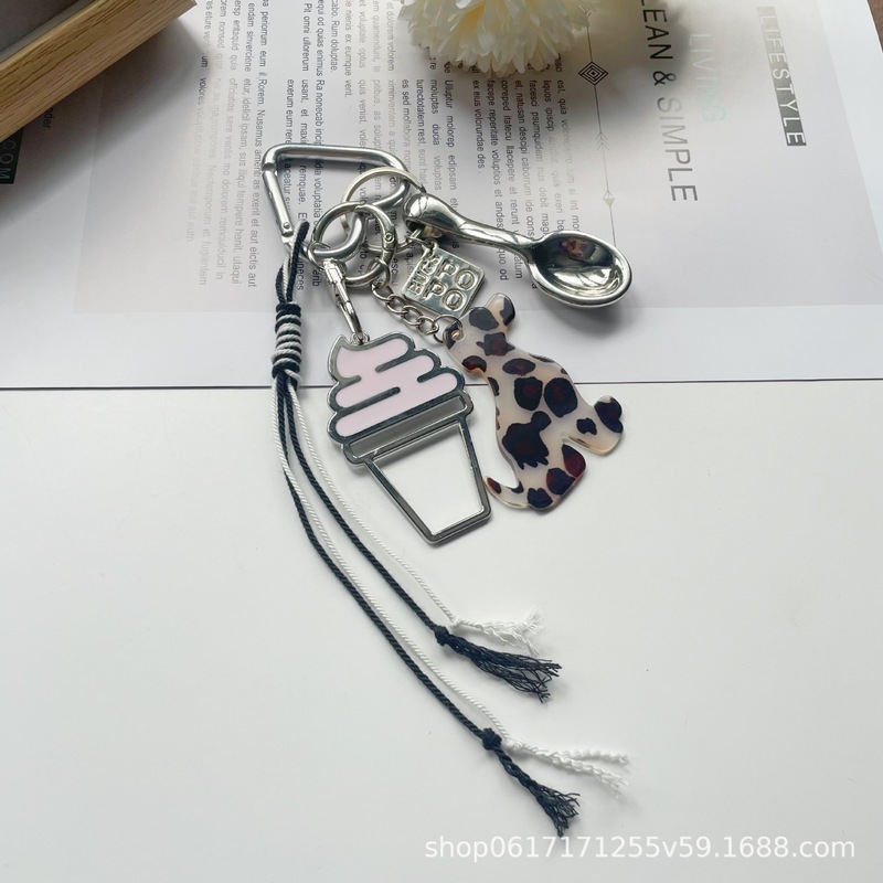インターネット有名人の犬王ペンダントキーホルダーアクセサリーペンダントインバッグリボン織り diy 手作りペンダント|undefined