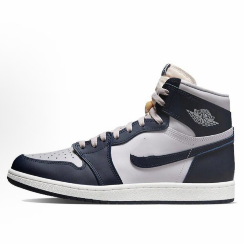 Comercio exterior AJ1 zapatos blancos y negros panda zapatos de baloncesto de alto tamaño Joe1 azul blanco puro de Carolina del Norte pareja zapatos casuales image 21