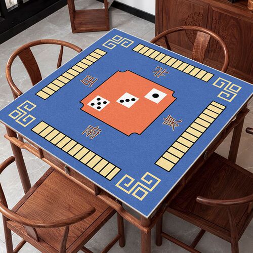 Wholesale Mahjong Cloth Tablecloth with Added Thickness, Soundproofing, Anti-Slip, Hand Rubbed Table Mat, Poker Square Home Use Square Table Top Tablecloth