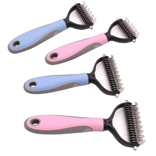Amazon Pet Comb General Detangling Comb for Dogs and Cats Dog Hair Removal Brush Stainless Steel Detangling Knife
