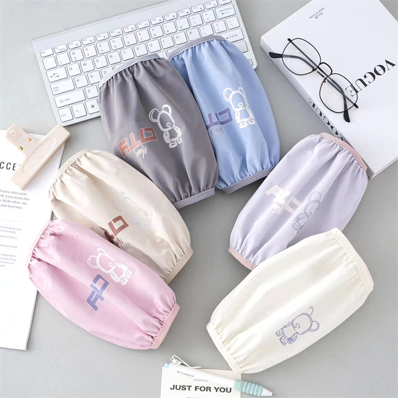 Franela impermeable bordada cocina del bebé de los hombres de las mujeres largo oversleeve mangas de la mano de los niños al por mayor estudiante Otoño e Invierno