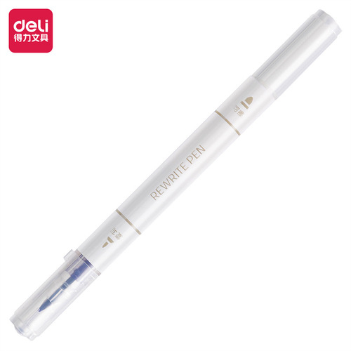 Deli s626 erasable pen eraser pen magic pen copy pen for primary school students erasable pen large capacity double head wholesale