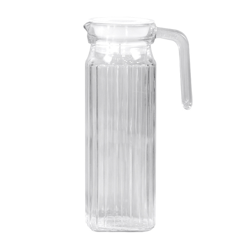 Jarra de agua fría de vidrio al por mayor con gran capacidad, diseño de diamantes, suministro directo del fabricante para uso doméstico. image 10