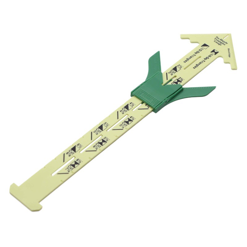 Multifuncional de plástico de cinco en uno patchwork regla deslizante triángulo regla herramienta regla a medida regla ST-A23/24