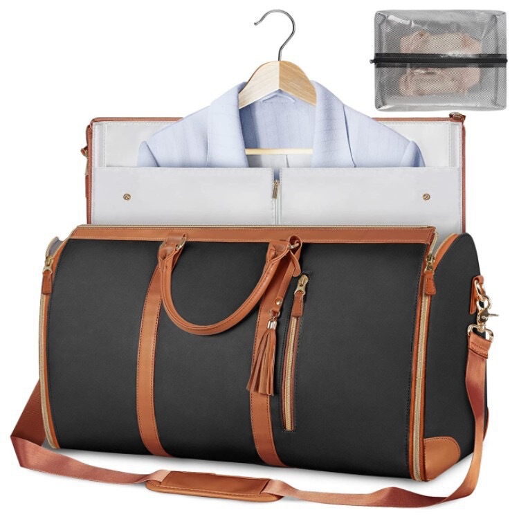 New Travel Dress Bag Leather Hand Luggage Bag Women's Fashion Travel Large Capacity Travel Crossbody Bag in stock