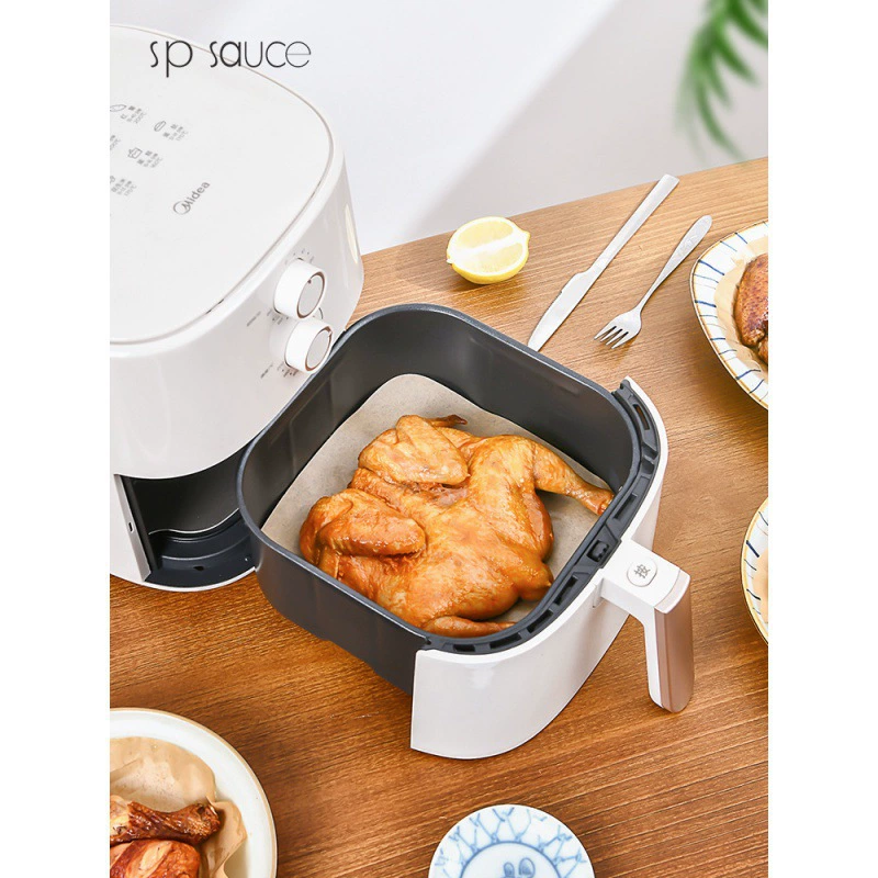 SP SAUCE Воздушная фритюрница Бумага для гриля Бумага всасывающая бумага для выпечки силиконовое масло оловянная бумага для домашнего использования 50 шт.