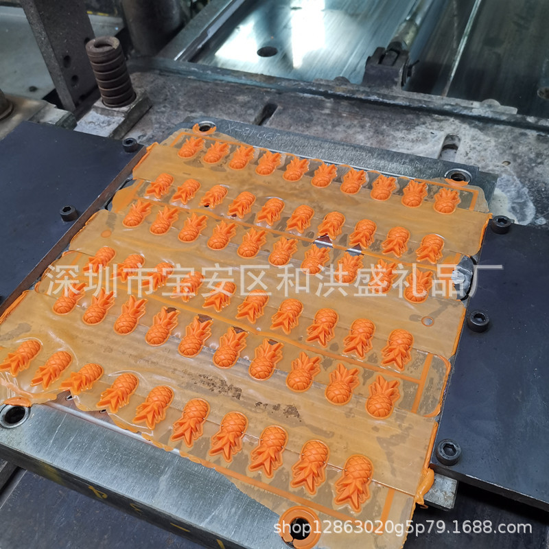 硅胶菠萝红酒杯记号标识 新品水果水杯区分识别器 聚会酒杯标记