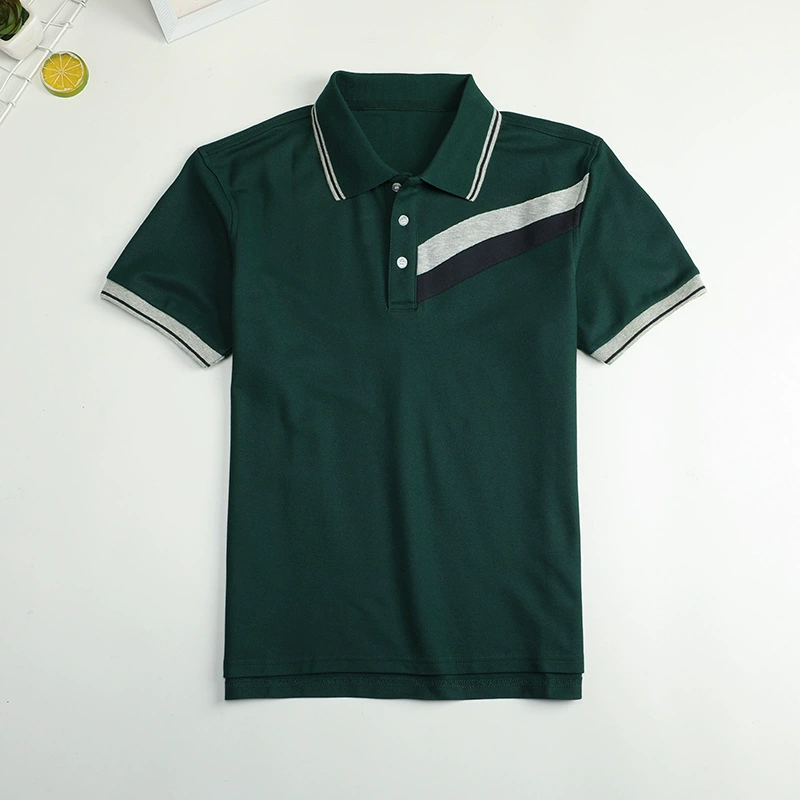 Детская футболка, голубой и белый polo, летняя форма для учащихся, с коротким рукавом