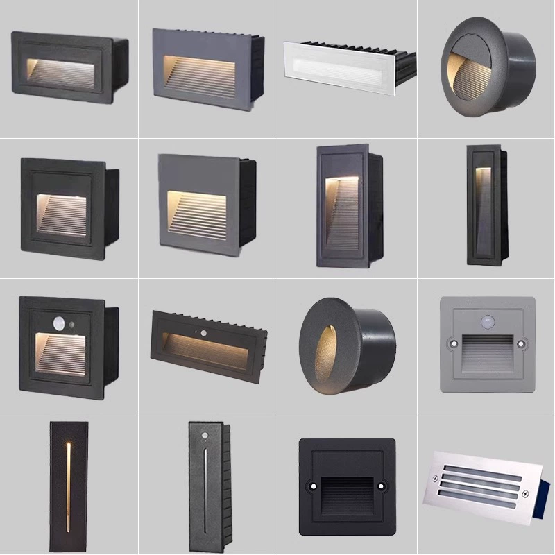 Физиологическое индукционное LED ступенечное освещение, точечное освещение, дорожное освещение для лестниц и коридоров с датчиком движения