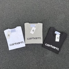 カハトのアルファベット刺繍の新型tシャツの半袖の経典の重いポンドの水洗いの丸首のゆったりしているファッションのブランドの男女のカップル