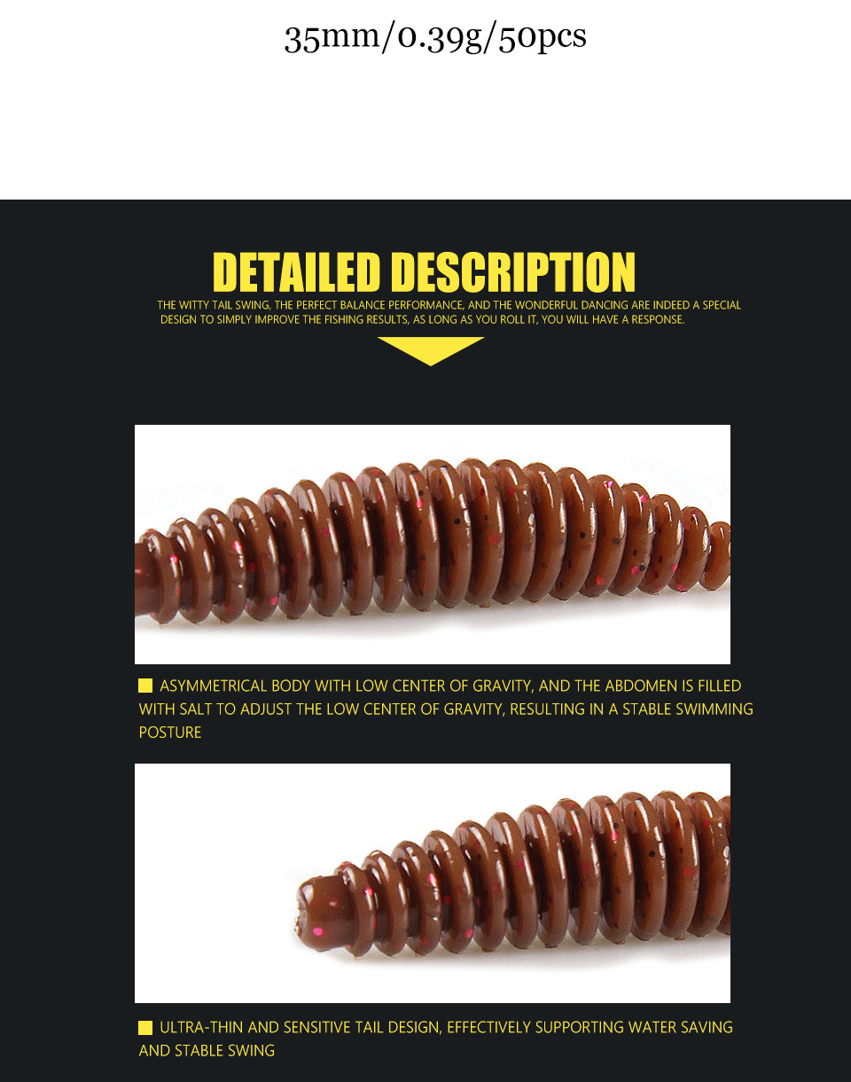 10 шт. мягкая танталовая плавающая приманка 35/49/65 мм для ловли карпа ...