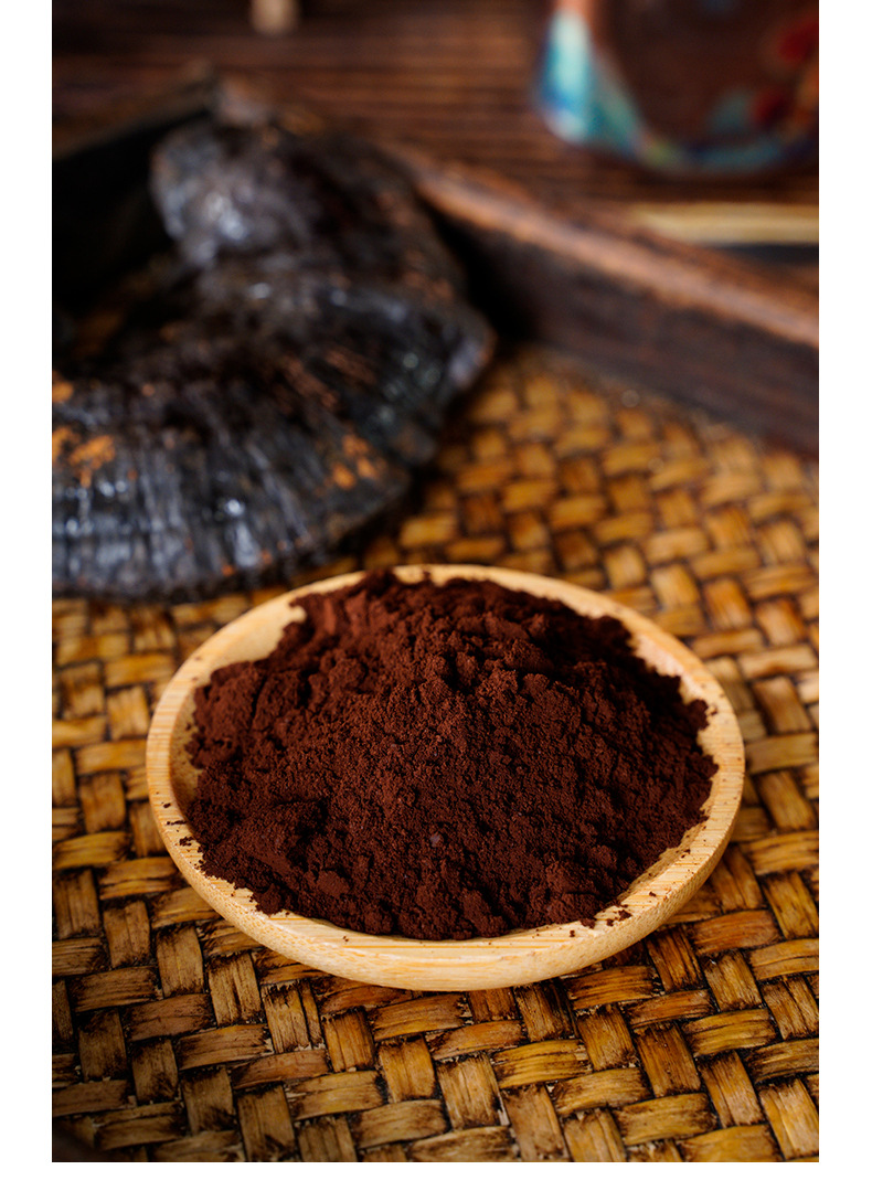 Organic Broken Wall Reishi Mushroom Spore Powder 100g Ling Zhi Po Bi Bao Zi Fen in use