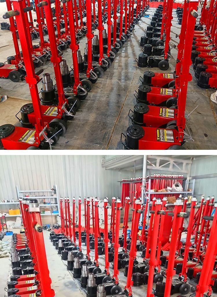 Truck maintenance 80 tons horizontal pneumatic hydraulic jack 100 tons 120 lifting tools pneumatic jack