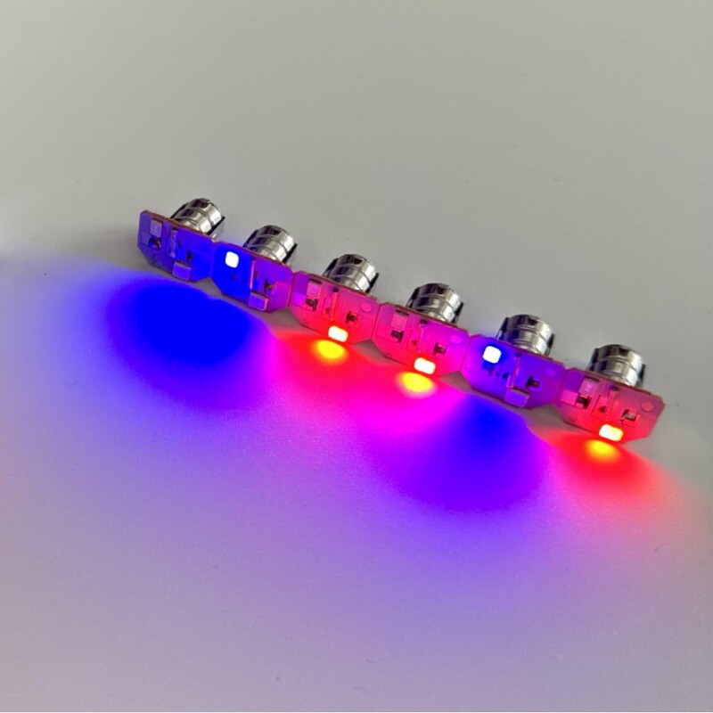 振動赤と青の発光ランプ振動ムーブメントフラッシュライトアクセサリームーブメント口紅ライトおもちゃのアクセサリー赤と青のライトボール|undefined