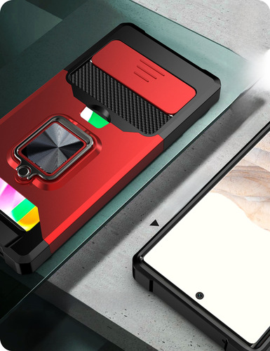 Applicable to Google Pixel 7 Pro card push window ring anti-drop phone case Pixel 6A car 5A protective cover