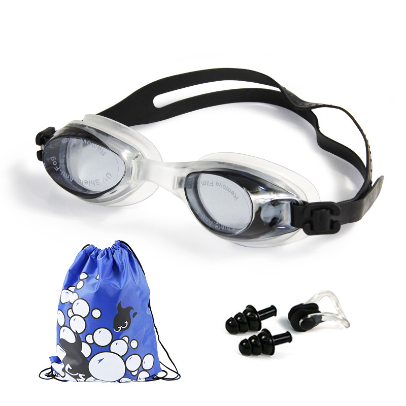Set, nose clip, earplugs, 4 piece set