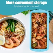 食品级硅胶汤盒长方形食物保鲜盒大号冷冻储存盒
