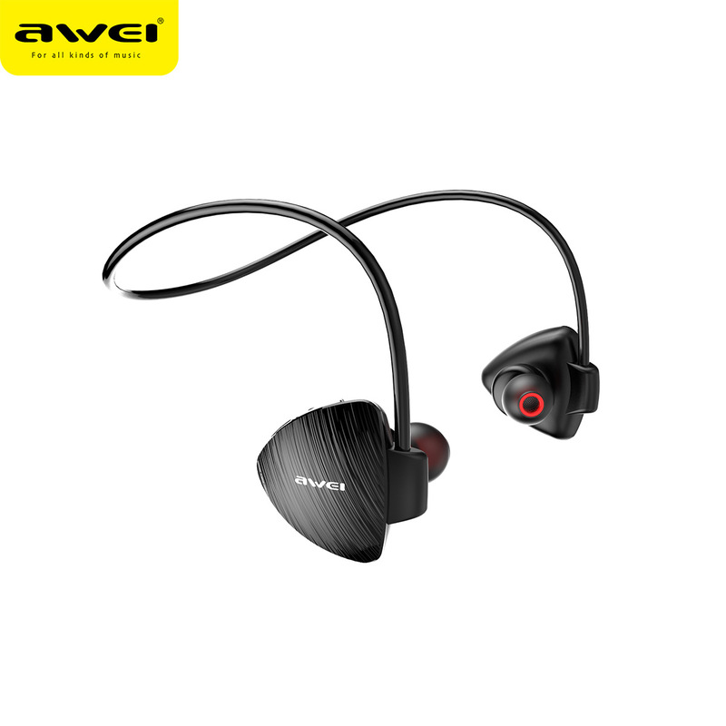 Awei用次元後吊り式入耳bluetoothイヤホンA847BL防水防汗運動フィットネスbluetoothイヤホン|undefined