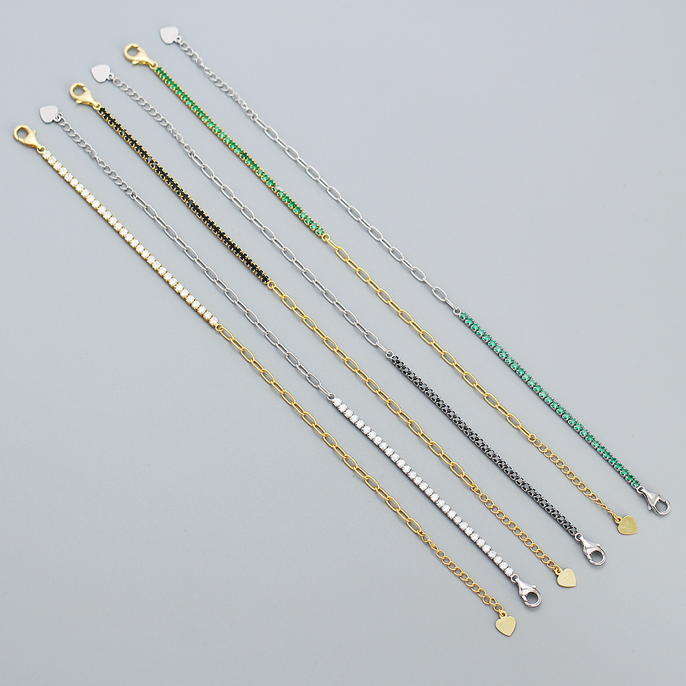 1 Piece Quantity Daily Occasion 925 Sterling Silver Bracelets Simple Style