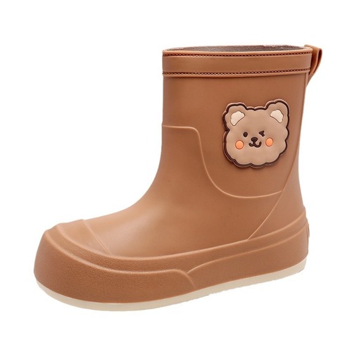 Cross-border fashion rain boots for women, small bear versatile rain boots, sweet style, outerwear water shoes, slip-resistant kitchen rubber shoes for women