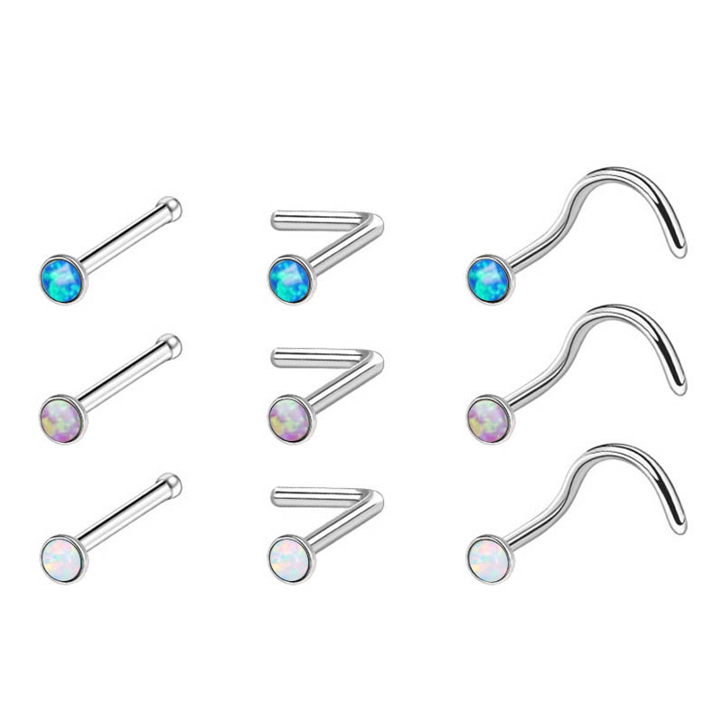 Pointed titanium steel lip stud product view