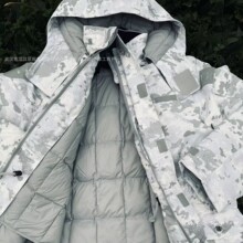 2021新款首发雪地迷彩羽绒训作大衣沙漠冬季新棉大衣防寒服棉大衣