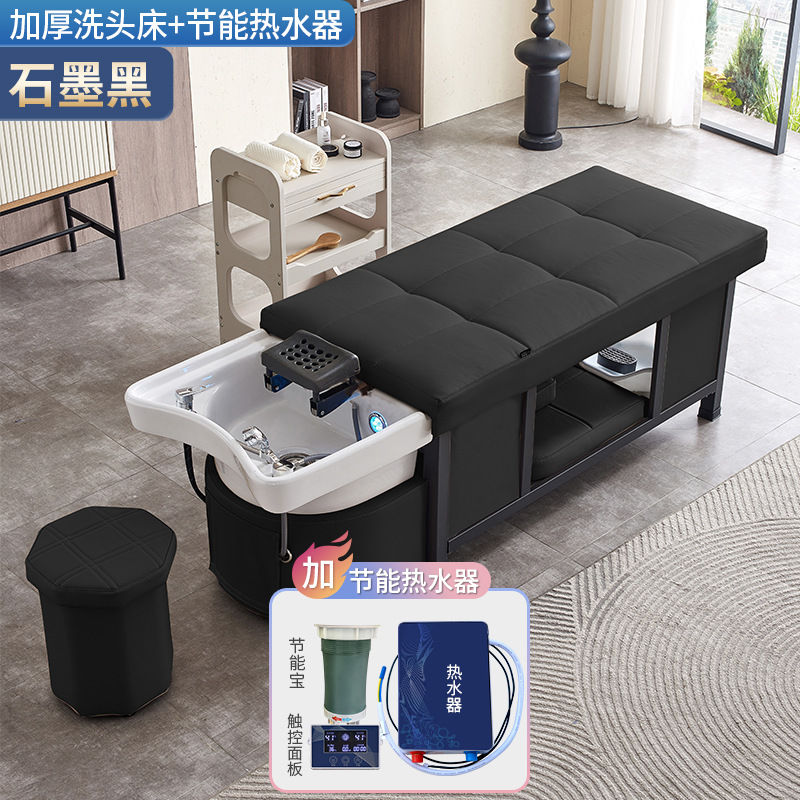 Cuenca de cerámica - grafito negro + calentador de agua