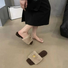 跨境真皮厚底勃肯鞋女2025秋季新款百搭休闲半包拖鞋女鞋气质单鞋