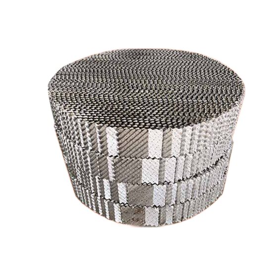 Cooling tower orifice corrugated packing manufacturer Kunlun screen distillation tower regular packing Tower inner parts filler