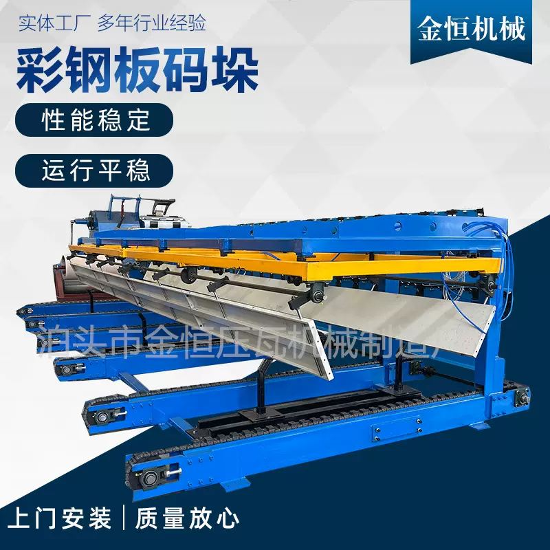 厂家供应全自动码垛机彩钢板码垛彩钢瓦自动码垛机械设备