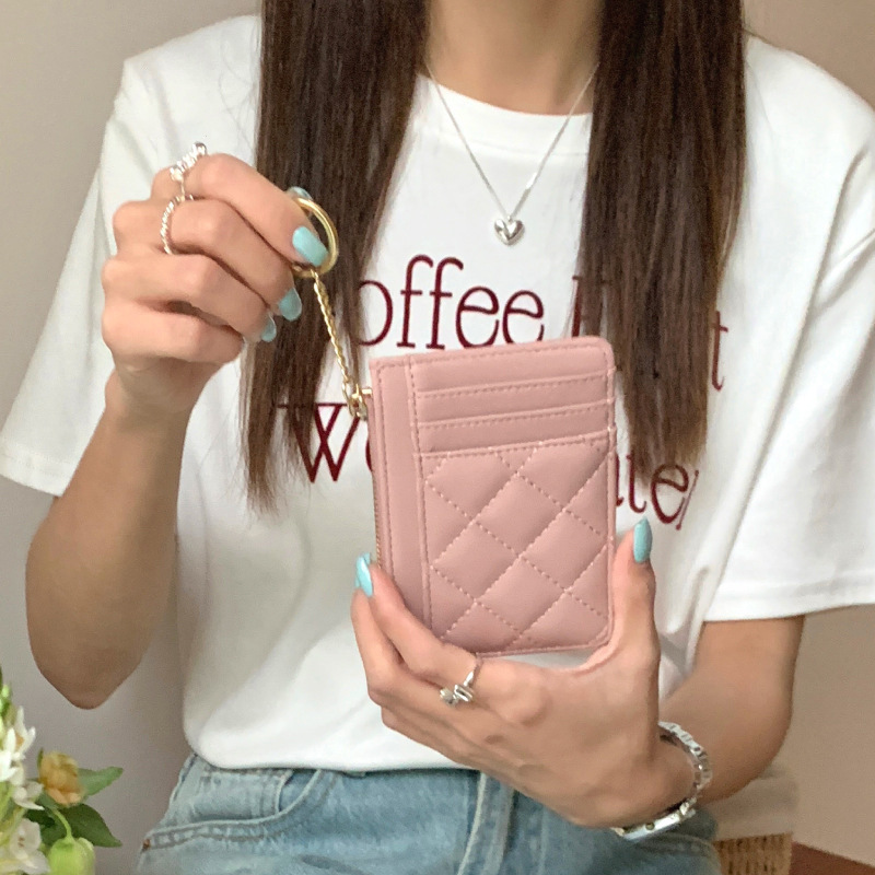 Lingerie billetera de cuero suave multi-tarjeta bolsas de tarjetas 3 en 1 anti-magnetismo bolsas de lujo pequeñas bolsas de monedas