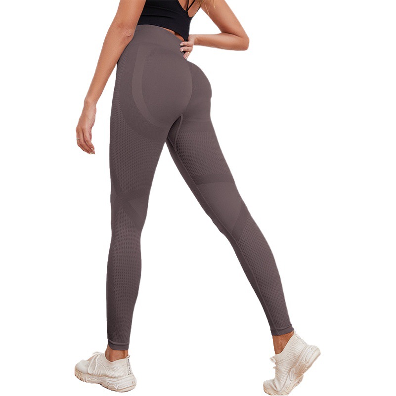 Pantalones deportivos de color melocotón para mujer para ir al trabajo, mallas de yoga para deportes al aire libre, pantalones de yoga ajustados para mujer, levantamiento de glúteos.