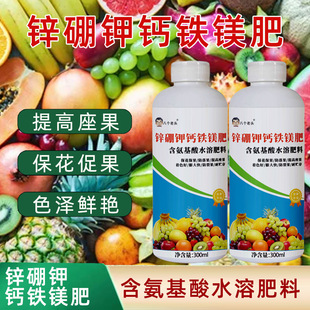 Zinc Boron Potassium Calcium Iron Magnesium Fertilizer Sugar Alcohol Calcium Fluid Boron Amino Acid Microbial Agent Special Leaf Surface for Vegetable and Fruit Trees