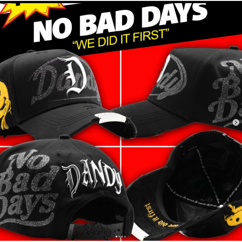 Tendencia transfronteriza hip hop Dandy Dandy sombrero con letras de diamante sombrero de pato doblado a lo largo del sombrero de béisbol image 157