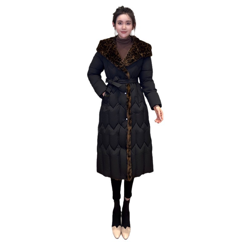La moda coreana transfronteriza engrosada y delgada ropa de algodón encapuchada caliente otoño y invierno mujer delgada tamaño grande con chaqueta L - 7XL image 5