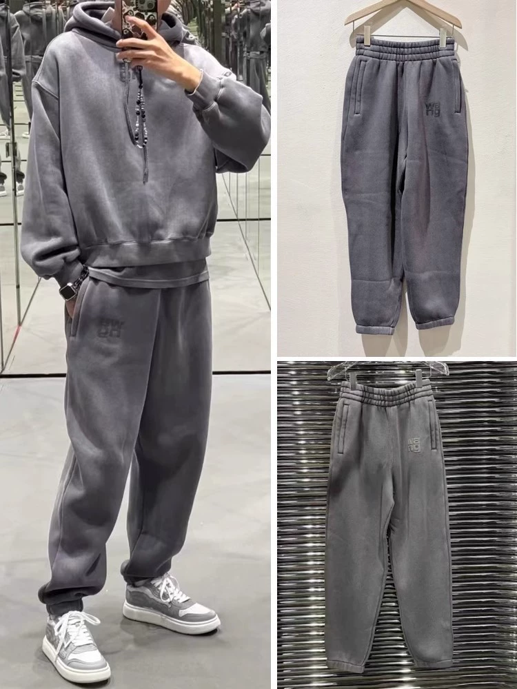 Штаны для отдыха, осень, эластичный пояс, oversize