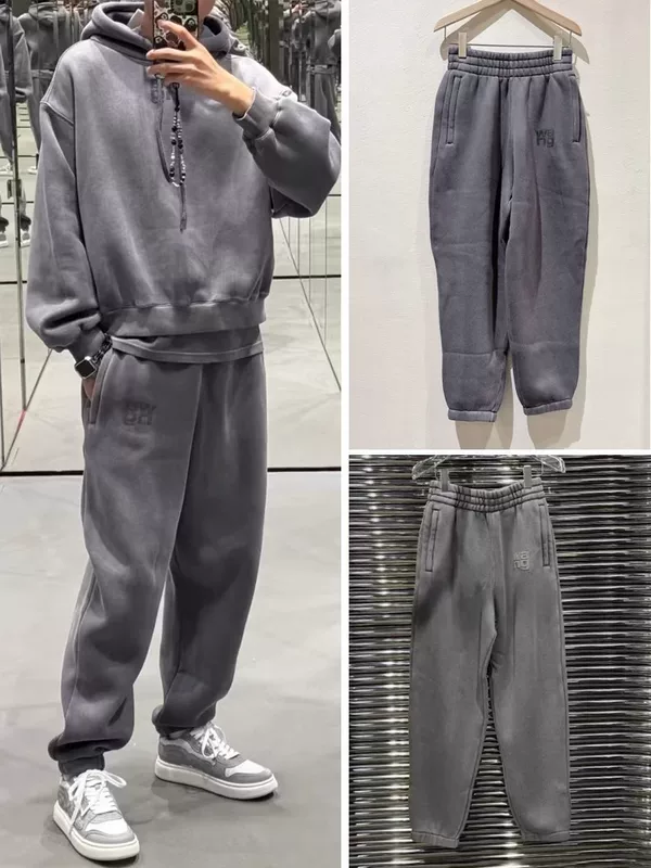 Штаны для отдыха, осень, эластичный пояс, oversize