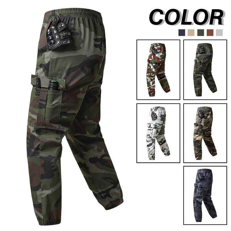 Pantalones de Trabajo de Camuflaje para Hombre de Poliéster Resistente al Desgaste para Ocio