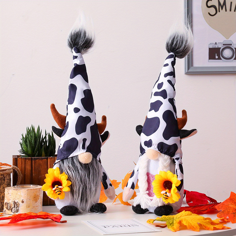 Cross-border new cow decoration Rudolph doll toy decorative props children's sample decoration item shelf accent