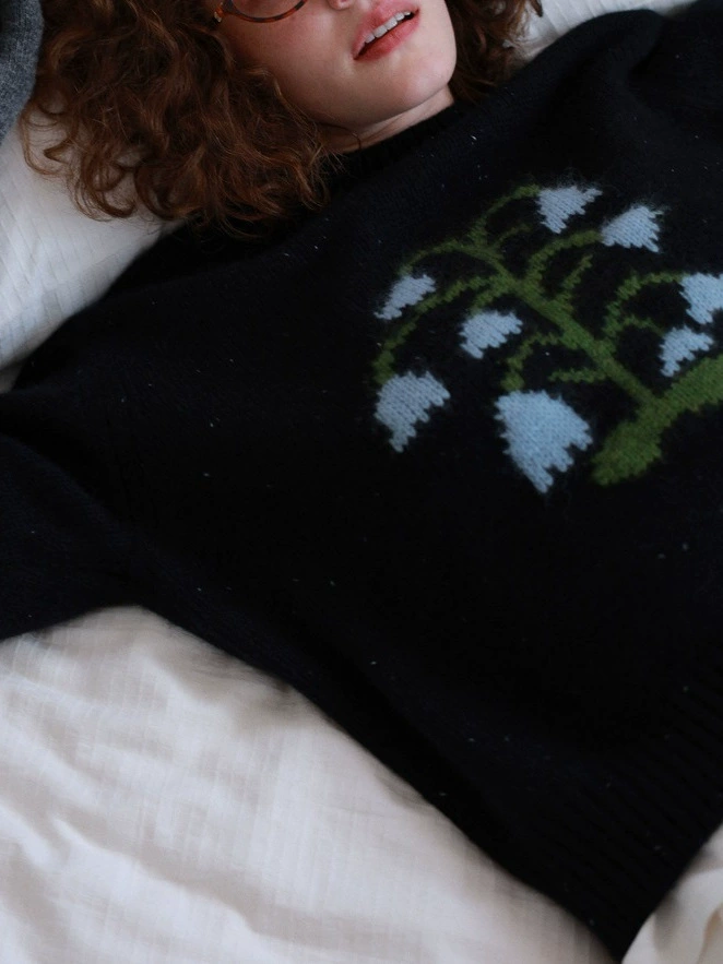 Эта вещь тяжелая! Meru Nu и Ракоун Pullite Blossom Plurry двухцветный свитер из пряжи Kilele Knit