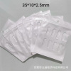 Pu traceless adhesive strips small size 8 stickers; polyurethane; transparent