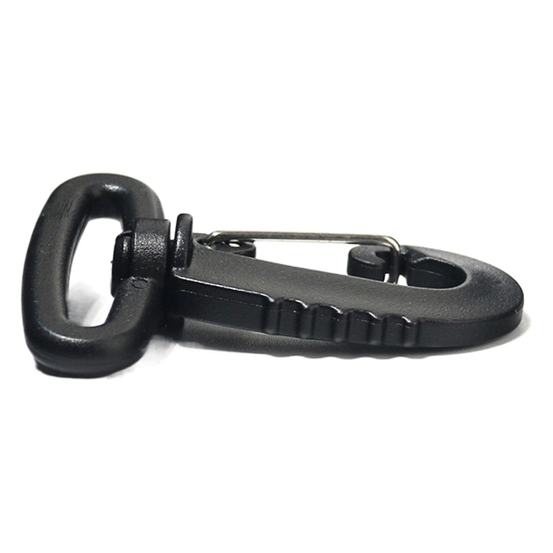 Bag Accessories Plastic Rotary Hook Hook Hook Black Plastic Dog Buckle Hook Wire Hook Lobster Keychain