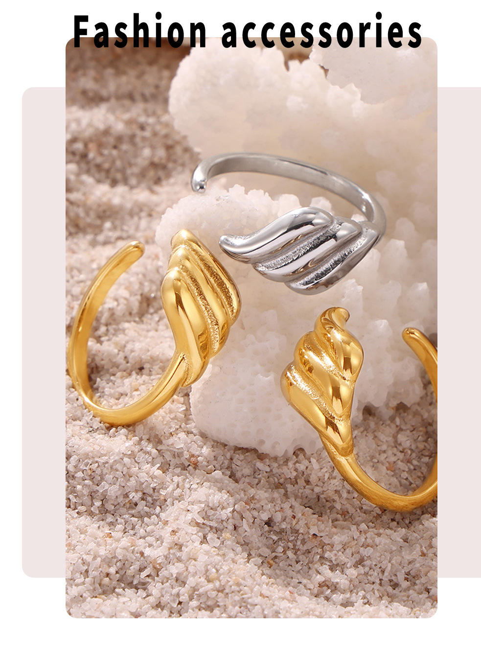 Light Luxury Style Geometric Texture Open Ring, Women's Titanium Steel Niche, Light Luxury Feeling, Adjustable Bracelet_voghion.com