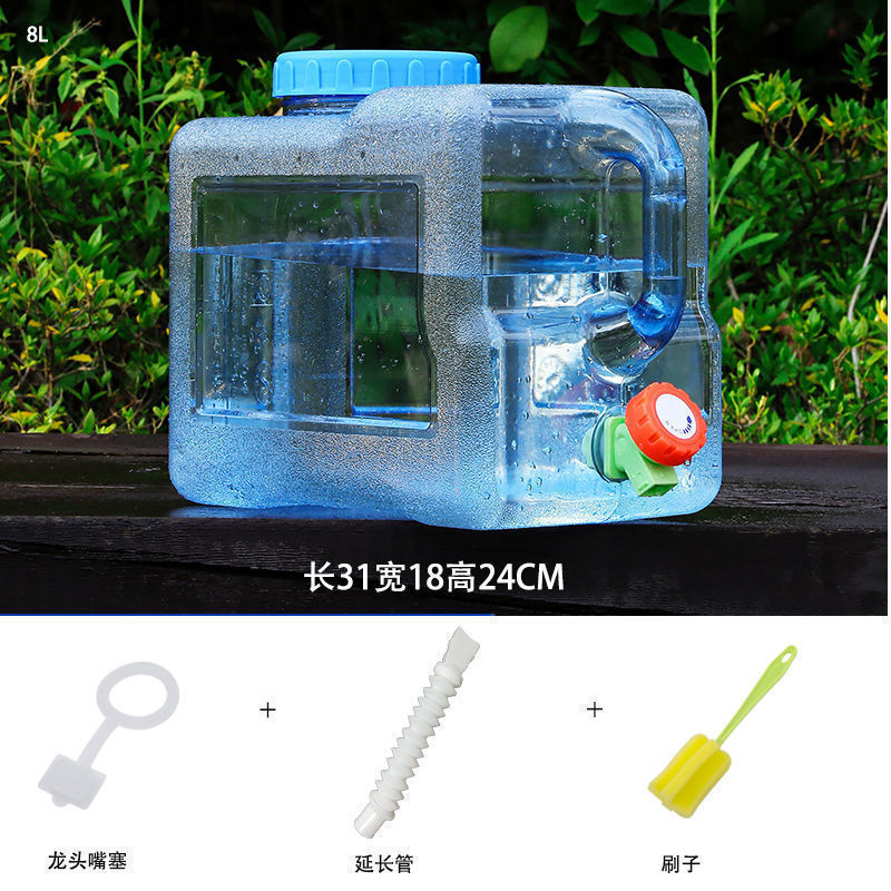 户外水桶车载自驾储水箱纯矿泉水家用储水用蓄水塑料桶带盖带龙头|undefined