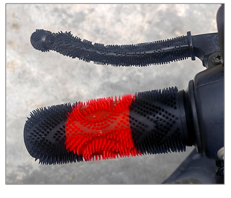 Electric Motorcycle Handlebar Rubber Grips, Anti-Slip Brake Grips, Throttle and Clutch Handle Anti-Sweat Grips, Grip Covers