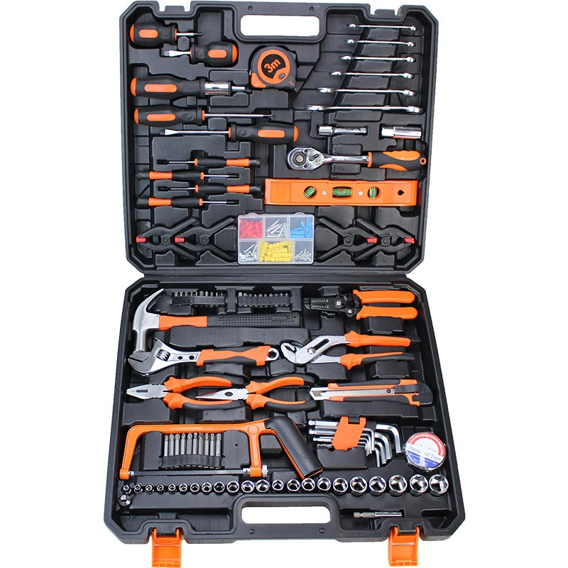 Hardware Toolbox Set, Multi-Piece Home Repair Kit, Portable Case, 9–157 pcs