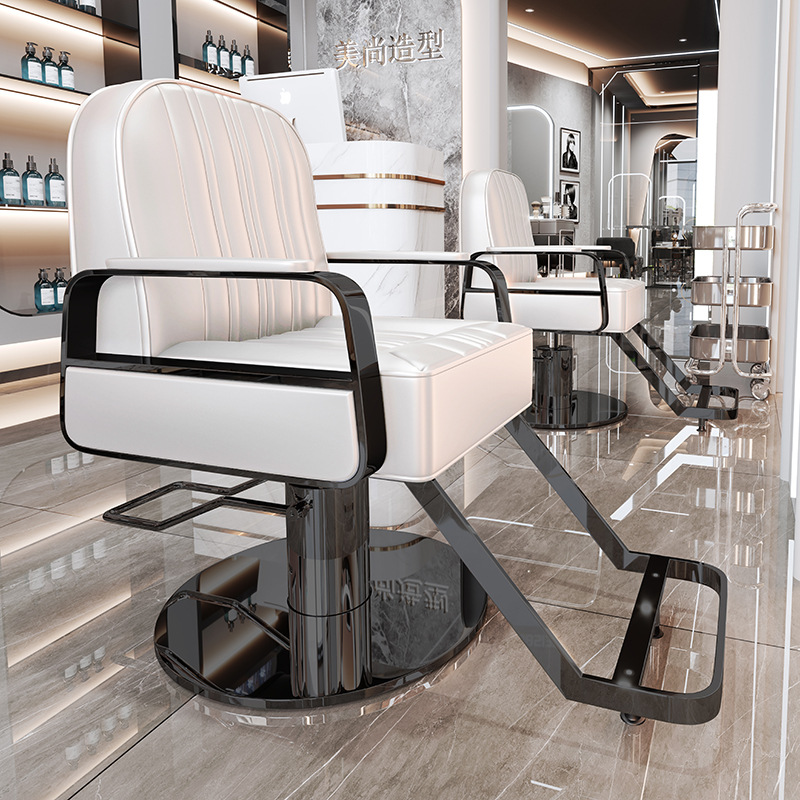La peluquería de alta gama puede bajar la silla de peluquería, la silla de corte de pelo de teñido en caliente giratorio de elevación especial para la peluquería de alto perfil, simple image 46