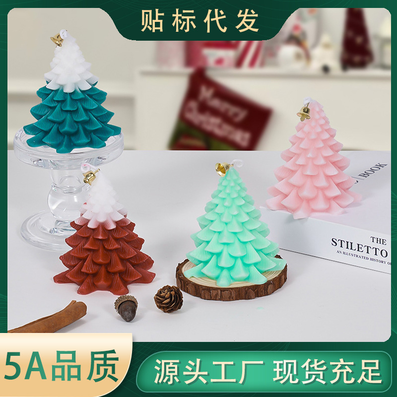クリスマスキャンドル雰囲気お土産手作りロマンチックなクリスマスプレゼントクロスボーダークリスマススタイルキャンドル卸売り|undefined