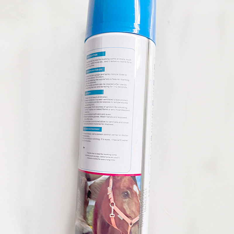 Cerdo marca spray 650ml rojo, verde y azul tricolor animal marca spray pintura veterinario marca spray equipo de cría