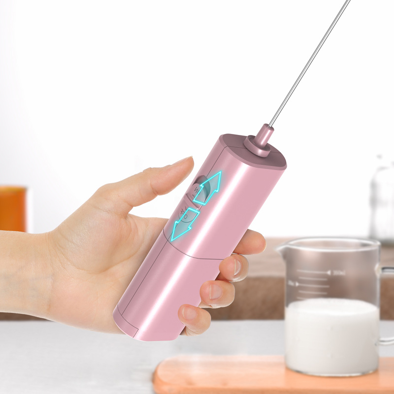 Xi Yin caliente portátil de acero inoxidable 304 mano de obra-ahorro de mano licuadora café Espumador de leche eléctrica